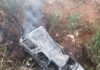 CARRO INCENDEIA-SE APOS ACIDENTE NA BR 040