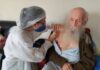 Sandoval 101anos é um dos primeiros idosos a receber a vacina em Congonhas