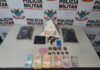 Polícia Militar de Ouro Branco faz apreensão de drogas,dinheiro e armas