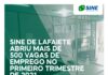 SINE de Lafaiete abriu mais de 500 vagas de emprego no primeiro trimestre de 2021