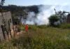 Bombeiros de Congonhas combatem Incêndio em Murtinho