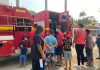 Corpo de Bombeiros recebe visita de criança assistidas pelo CREAS e do CRAS