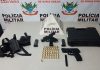 Policia Militar de ouro Branco prende dois indivíduos que efetuavam tiros no bairro Belvedere