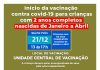 Secretaria de Saúde de Conselheiro Lafaiete iniciará no dia 21 de dezembro, a vacinação contra a Covid-19 de crianças com 2 anos completos