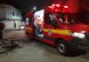 Bombeiros militares socorrem vítima de colisão em Conselheiro Lafaiete