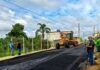 Prefeitura de Lafaiete realiza pavimentação asfáltica por toda cidade.