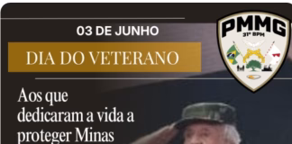 Hoje 3/6 Dia do Veterano da Briosa Polícia Militar